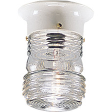 One-Light Utility Outdoor Close-to-Ceiling