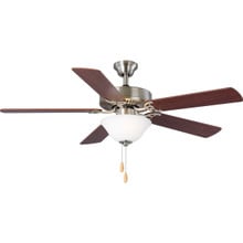 AirPro Collection 52" Five-Blade Ceiling fan with White Etched Light Kit - Dry Location Listed - P2599-09