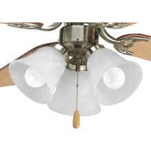 AirPro Collection Three-Light Ceiling Fan Light - Dry Location Listed - P2600-09WB