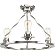 Debut Collection Three-Light Semi-Flush Convertible - Dry Location Listed - P350036-009