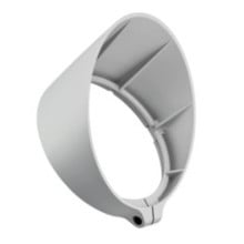 Color Kinetics Burst Compact Powercore Glare Shield, Gray, 4.5in Diameter, 45Deg. Cutoff