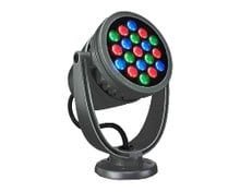 Color Kinetics ColorBurst Powercore, 100-240V, RGB LED, 8Deg., Gray, Yoke Mount, UL/CE - Special Order