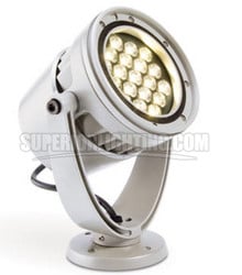 Color Kinetics eW Burst Powercore, 100-277V, 4000K, 8Deg., White, Yoke Mount, UL - Special Order