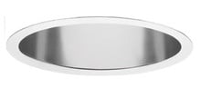 LBR 6IN Round New Construction Housing, Switchable lumens, Switchable CCT, Clear, Semi-Specular Chrome Trim, Medium Wide Light Distribution, Multi-Volt, Dimming 0-10V - Model LBR6 NCH ALO3 SWW1 AR LSS MWD MVOLT UGZ