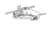 LBR 8IN Round New Construction Housing, Switchable lumens, Switchable CCT, Clear, Semi-Specular Chrome Trim, Medium Wide Light Distribution, Multi-Volt, Dimming 0-10V - Model LBR8 NCH ALO4 SWW1 AR LSS MWD MVOLT UGZ1