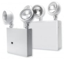 Heavy Duty 20 Guage Steel Emergency Light, 6 volt, 2 head, 18w unit (City of New York Approved)