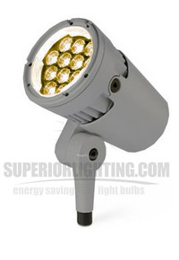 Color Kinetics eColor Burst Compact Powercore, 100-277V, Amber LED, 8Deg., Gray, Stem Mount, UL/CE - Special Order