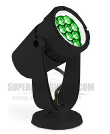 Color Kinetics eColor Burst Compact Powercore, 100-277V, Green LED, 8Deg., Black, Yoke Mount, UL - Special Order
