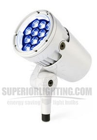 Color Kinetics eColor Burst Compact Powercore, 100-277V, Blue LED, 8Deg., White, Stem Mount, UL/CE - Special Order