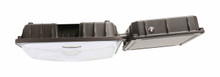 Square LED Canopy Light With Emergency Battery Back-Up - Watt Selectable 110W/85W/63W/41W Ceiling or Conduit Mount - Up To 16000 Lumens - Color Selectable 30K/40K/50K - 120-277V - Black