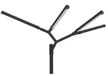 LED Tree Of Light - 4 Light Configuration - 100 Watt 12500 Lumens - 120-277V - Color Temperature Selectable 30K/40K/50K - Black Finish