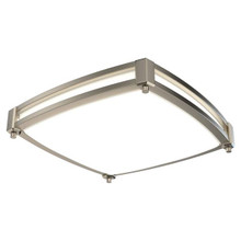 Decorative Indoor Flush- Semi-Flush,  Round, 13In, Square, Switchable Cct 2700K,  3000K,  3500K,  4000K,  And 5000K, 90+ Cri, 120V, Brushed Nickel,