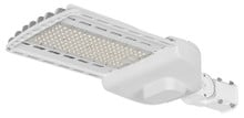 LED Parking Lot Area Light - Watt Selectable - 140W/120W/90W/60W - Color Selectable 40K/50K - 21000 Max Lumens - 120V-277V - Slipfitter Mount - White Finish