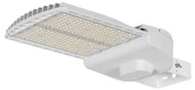 LED Parking Lot Area Light - Watt Selectable - 140W/120W/90W/60W - Color Selectable 40K/50K - 21000 Max Lumens - 120V-277V - Yoke Mount - White Finish