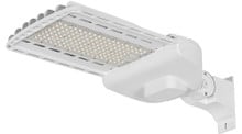 LED Parking Lot Area Light - Watt Selectable - 140W/120W/90W/60W - Color Selectable 40K/50K - 21000 Max Lumens - 120V-277V - Pole Mount - White Finish
