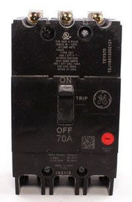 GE TEY370 Molded Case Breakers (MCCBs) TEY 3P 70A 480V 50/60Hz 3Ph