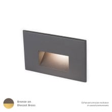 LEDme® 12V Horizontal Step and Wall Light 2700K Warm White in Bronzed Solid Brass