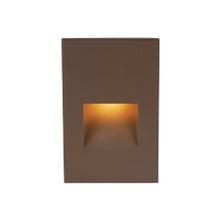 LEDme® 12V Vertical Step and Wall Light Warm Amber Soft White in Bronze