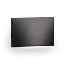 LED Low Voltage Horizontal Scoop Step and Wall Light Amber in Black