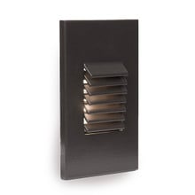 LED Low Voltage Vertical Louvered Step and Wall Light 3000K in Bronze