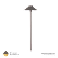 Tiki LED 12V Area Light 3000K in Bronzed Brass