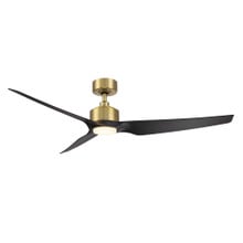 Stella in Soft Brass/Matte Black With Luminaire