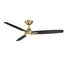 Blitzen in Soft Brass/Matte Black With Luminaire