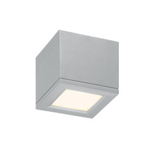 RUBIX 5' LED Outdoor Flush Mount Light 3000K in Brushed Aluminum