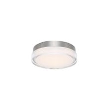 DOT 6' LED Flush Mount Light 3500K in Stainless Steel