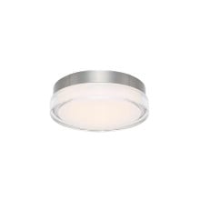 DOT 9' LED Flush Mount Light 3000K in Stainless Steel
