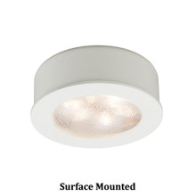 Round LED Button Light 2700K Soft White in White