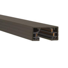 H Track 4FT Single Circuit 120V with 2 Endcaps in Dark Bronze