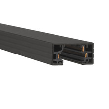 H Track 6FT Single Circuit 120V with 2 Endcaps in Black