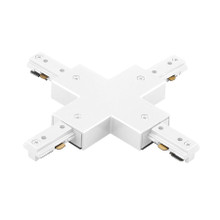 H Track X Connector in White