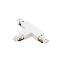 J Track 2-Circuit T Connector in White