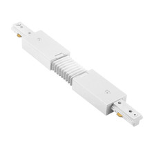 J Track Flexible Track Connector in White