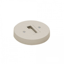 J Track Round Monopoint Canopy in Brushed Nickel