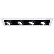 Silo Multiples 4 light Trimmed IC 4000K in White Black