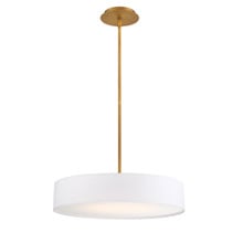 MANHATTAN 20' LED Pendant Light 2700K in Aged Brass