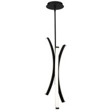 Tusk 25' LED Mini Pendant Light 3500K in Black