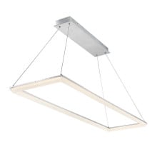 FRAME 58' LED Pendant Light 3000K in Brushed Aluminum