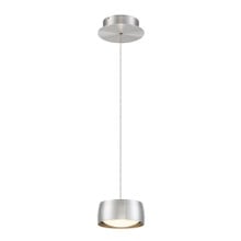 Tic Toc 6' LED Mini Pendant Light 3000K in Brushed Aluminum
