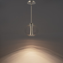 Echo 10' LED Mini Pendant Light 3000K in Brushed Nickel