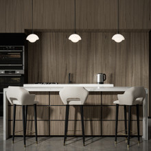 Moonstone 10' LED Mini Pendant Light 3000K in Black