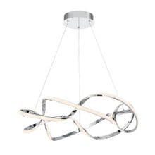 INTERLACE 28' LED Pendant Light 3000K in Chrome