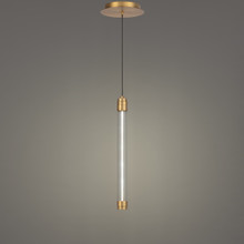 Jedi 15' LED Mini Pendant Light 3000K in Aged Brass
