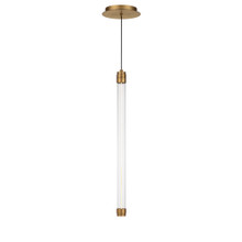 Jedi 22' LED Mini Pendant Light 3000K in Aged Brass