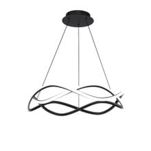 Swerve 26' LED Chandelier Light 2700K in Black