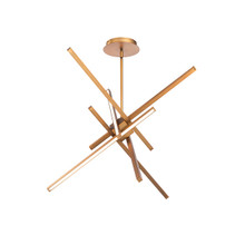 PARALLAX 29' LED Chandelier Light 3000K in Aged Brass