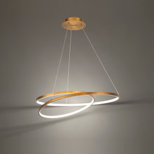 MARQUES 28' LED Pendant Light 3000K in Aged Brass